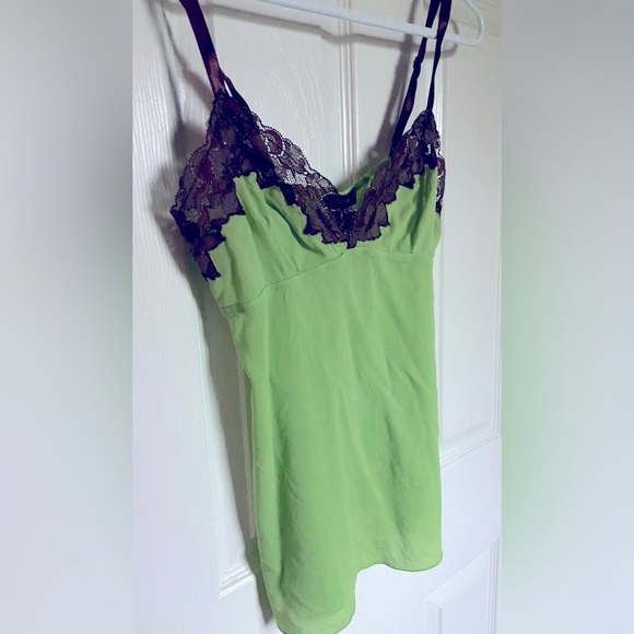 Dolce & Gabbana Other - Dolce & Gabbana Green Lace-Trim Cami